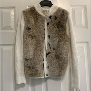 MOVING SALE! Boston Proper Faux Fur Lined Sweater